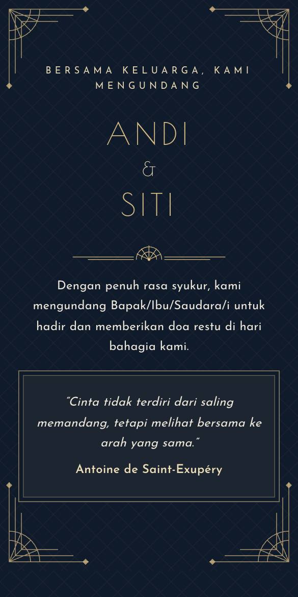 Tampilan template Champagne Deco