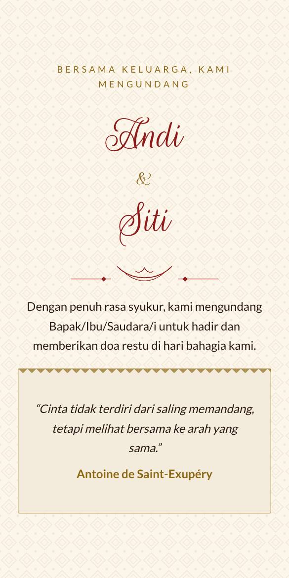 Tampilan template Songket Minang